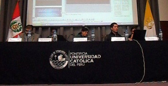 En Perú, en una presentación de mi tesis de pregrado
